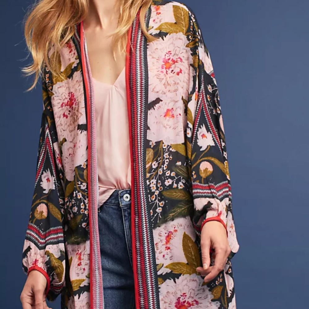 Anthropologie Bl^nk London Floral Cardigan